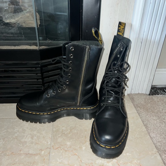 Dr Marten's Jadon Platform Leather Combat Boots Size 9 Ladies 8 Men  $248 - Picture 5 of 13